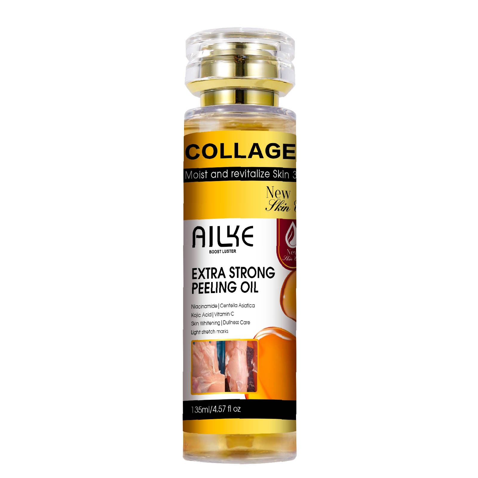 AILKE 콜라겐 옐로우 필링 오일: 모든 피부 타입에 - Vitamin C Serum 리뷰 및 가격