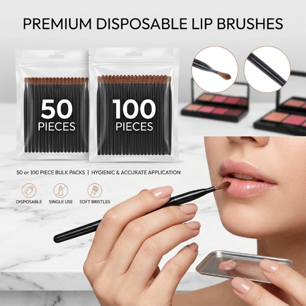 50/100pcs 일회용 립 브러쉬 세트 립스틱 글로스 - Lip Balm 리뷰 및 가격