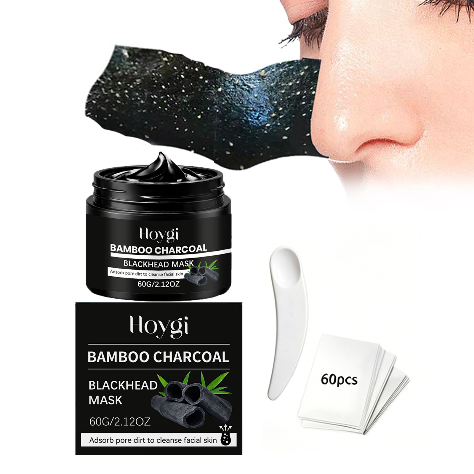 대나무 숯 블랙헤드 마스크 필오프 모공 클렌징 코팩 ( - Face Mask Skincare 리뷰 및 가격