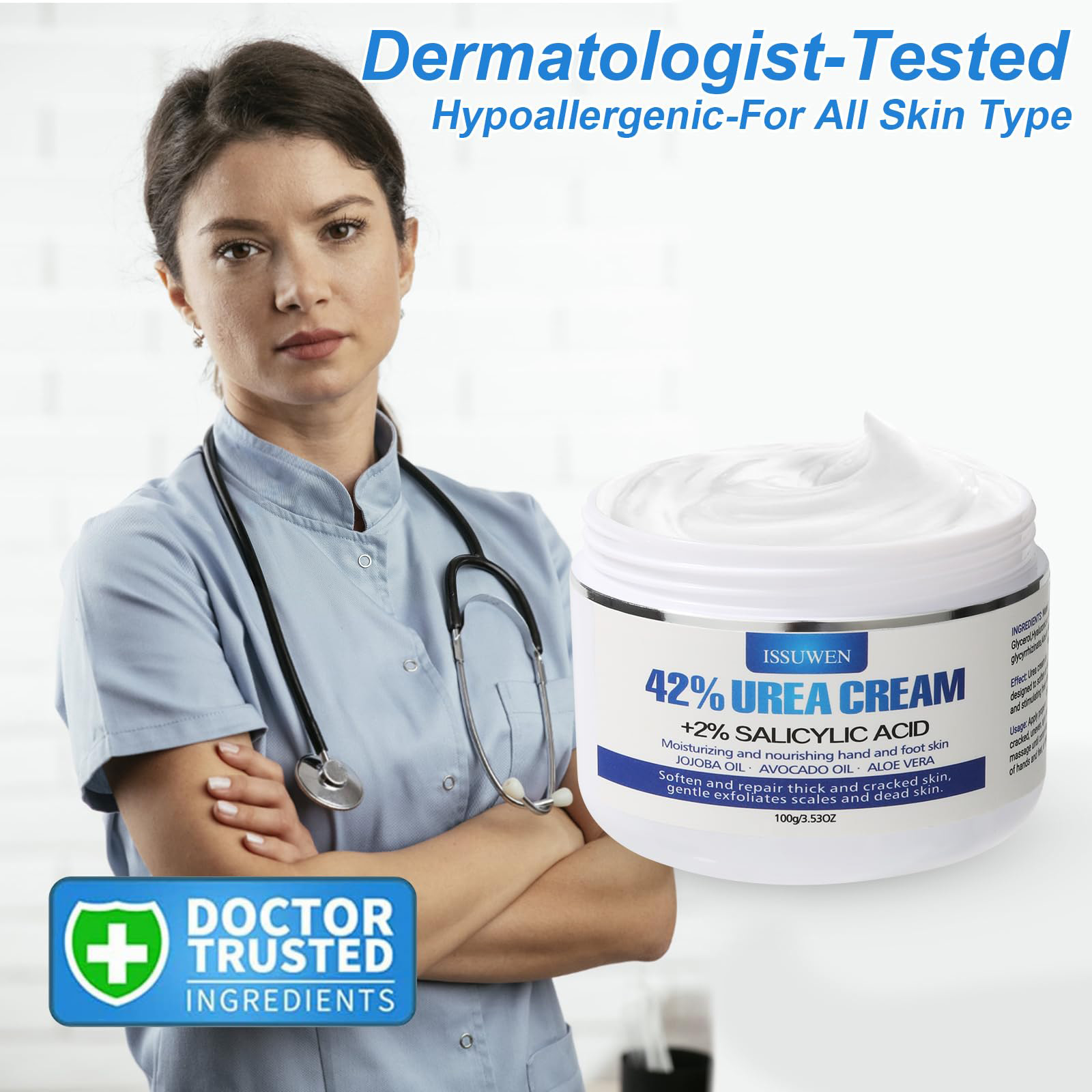 우레아 크림 42% 플러스 살리실산 2%, 건조하고 갈 - Urea Foot Cream 리뷰 및 가격